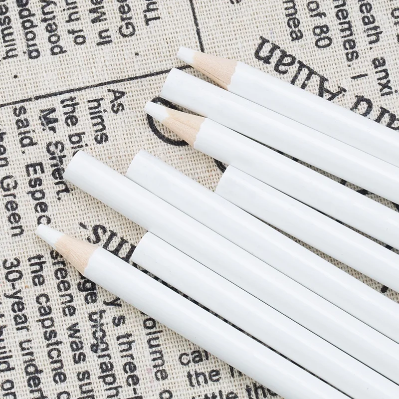 20/5Pcs Rhinestone Picker Dotting Pencil White Wax Pen for Picking Up Stones Crystal Bead Applicator Nail Art Decoration Tools