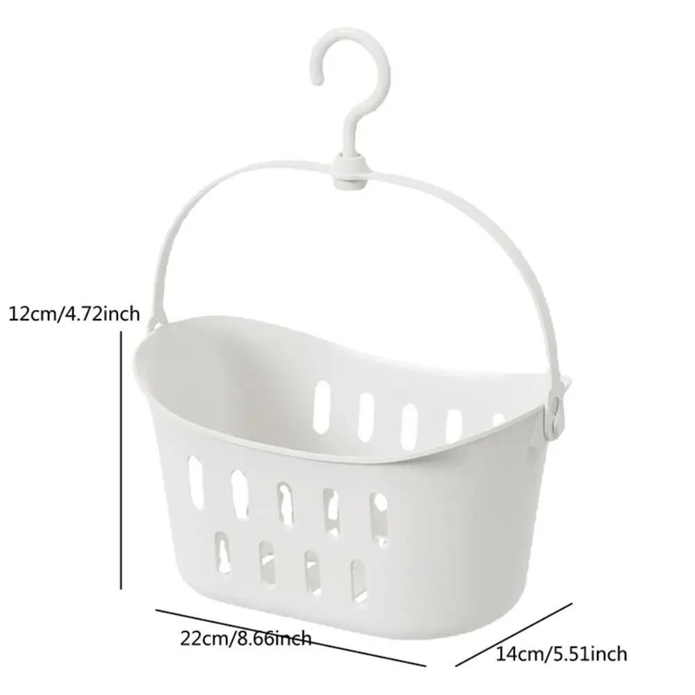 Portable Storage Basket Practical Creative Hanging Wash Bath Basket Drain Multifunction Shower Basket Kitchen