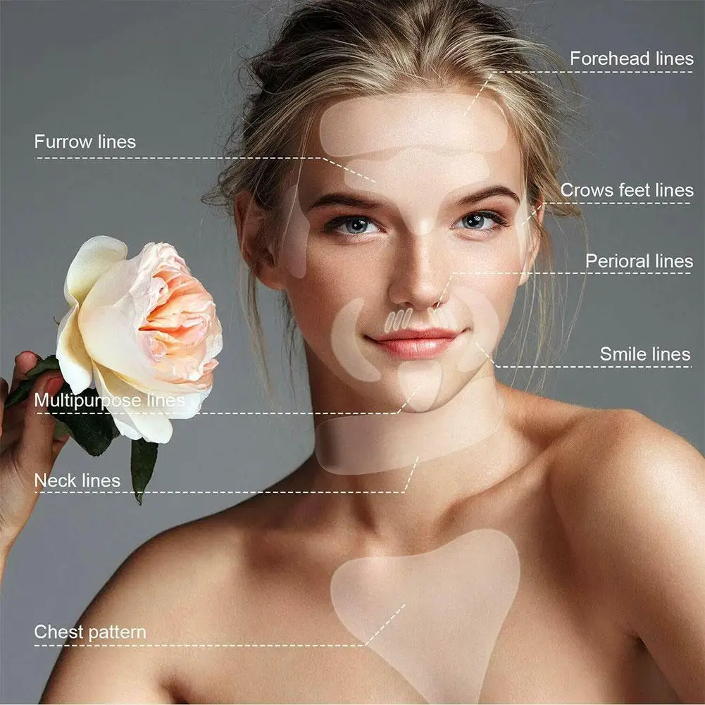 5/11/16/18Pcs Reusable Silicone Face Patch Set Anti Wrinkle Patches For Face Neck Forehead Eye Cheek Chest Pads Beauty Tools