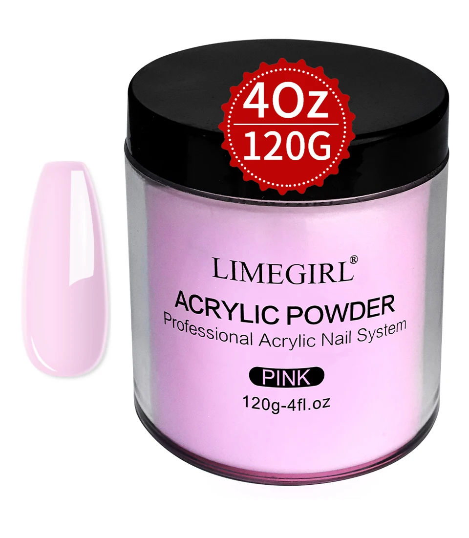 120g Acrylic Powder with Clear Pink White 3 Colors Nail Manicure Tips Nail Art Design Decoration Builder Tools