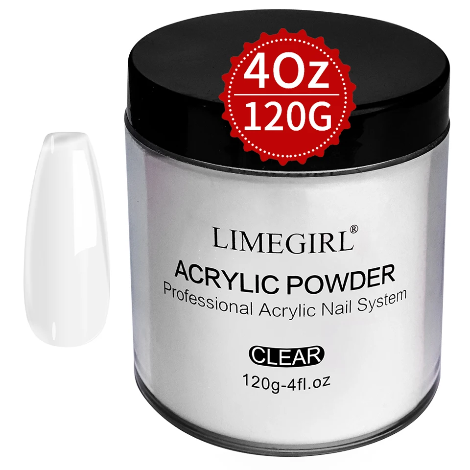 120g Acrylic Powder with Clear Pink White 3 Colors Nail Manicure Tips Nail Art Design Decoration Builder Tools