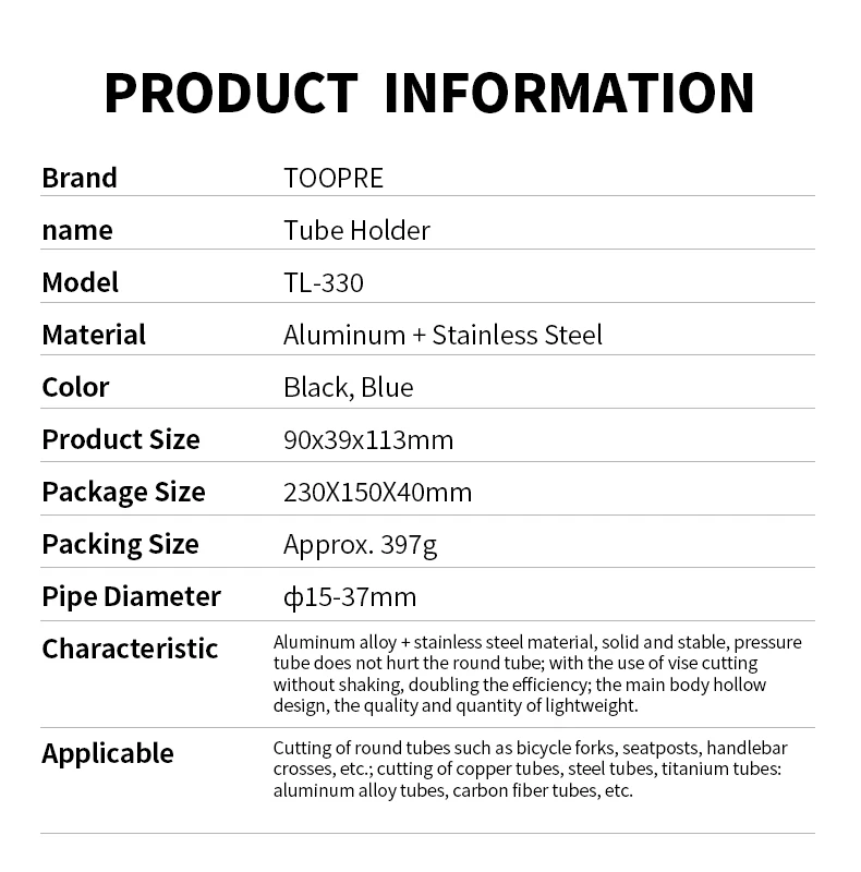 TOOPRE Bicycle Fork Cutoff Tube Holder Road Bike Carbon Fibre Cutoff Tube Tool Seatpost Cutting Saw Bow Bicycle Repair Tool