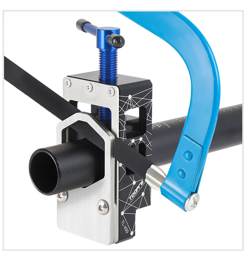 TOOPRE Bicycle Fork Cutoff Tube Holder Road Bike Carbon Fibre Cutoff Tube Tool Seatpost Cutting Saw Bow Bicycle Repair Tool