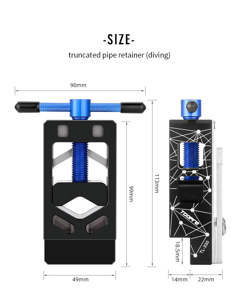 TOOPRE Bicycle Fork Cutoff Tube Holder Road Bike Carbon Fibre Cutoff Tube Tool Seatpost Cutting Saw Bow Bicycle Repair Tool