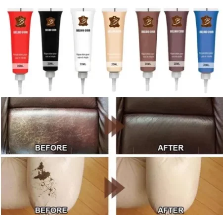 20ml Leather Repair Gel Complementary Colors Repair Scratches Cracks Car Seats Sofa Accessories Kit Home Household Cleaning