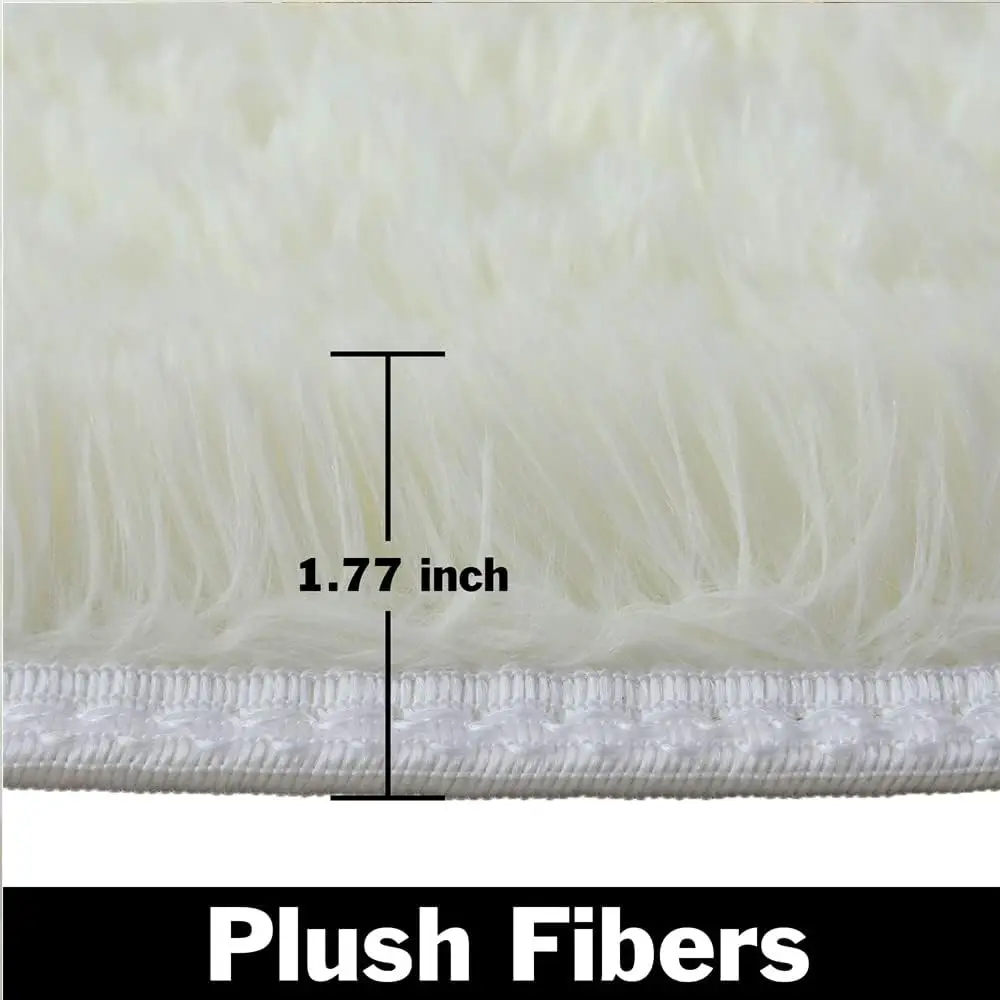 100/120/140/160 Round Rug Fluffy Soft Area Rugs for Kids Girls Room Princess Castle Plush Shag Carpet Cute Circle Bedroom Decor