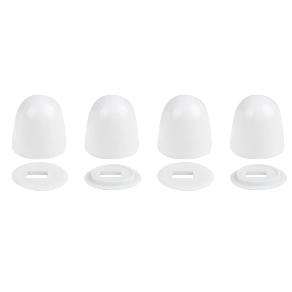 2 Pairs Universal Plastic Toilet Bolt Covers Toilet Bowl Push-on Bolt Screw Caps Toilet Decoration For Home Bathroom Accessories