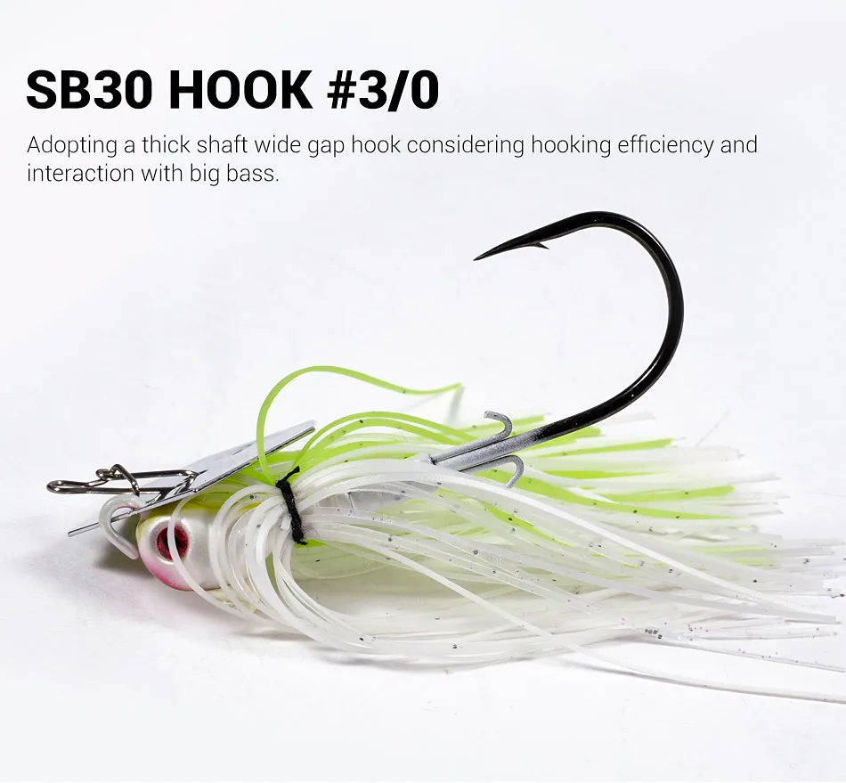 Noeby Chatterbait 10.5g 14g 21g 28g 35g Bladed Jig Needle Stinger Hook Vibration Wire Power Bait Pike Bass Jig Fishing Lure