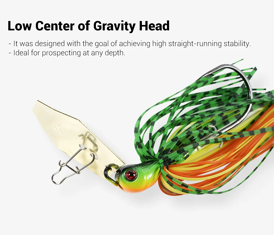 Noeby Chatterbait 10.5g 14g 21g 28g 35g Bladed Jig Needle Stinger Hook Vibration Wire Power Bait Pike Bass Jig Fishing Lure