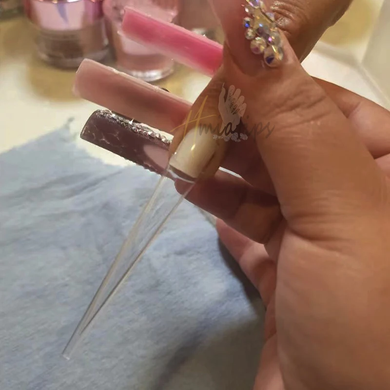 5Xl Extreme Long Stiletto Nails Full Cover Nails Artificial Acrylic False Nail Tips Press on Manicure Tool Accessories