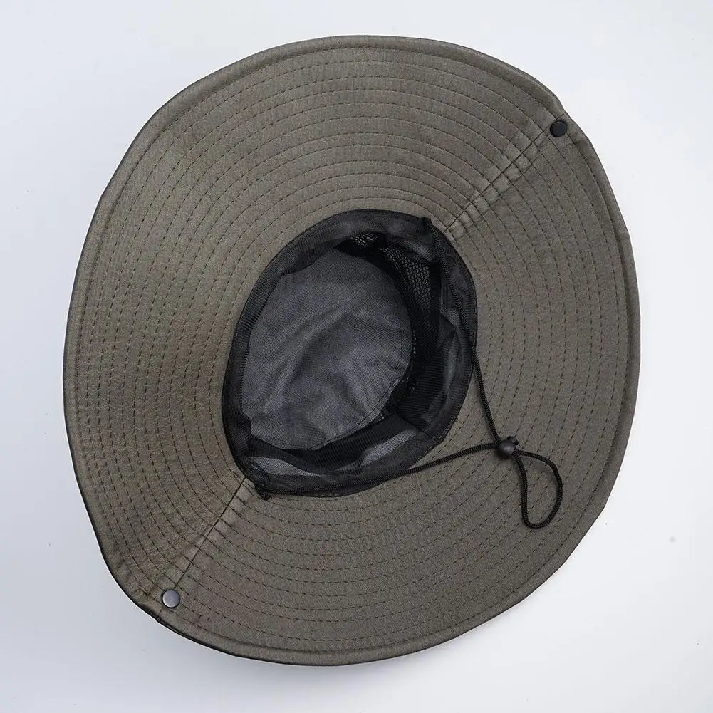 Summer Large Sun Hat Men Women Breathable Fishing Caps Sun UV Protection Mesh Fisherman Hat Hiking Outdoor Beach Cap