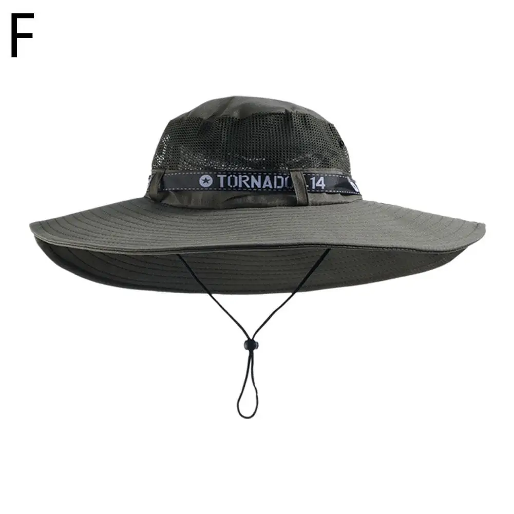 Summer Large Sun Hat Men Women Breathable Fishing Caps Sun UV Protection Mesh Fisherman Hat Hiking Outdoor Beach Cap