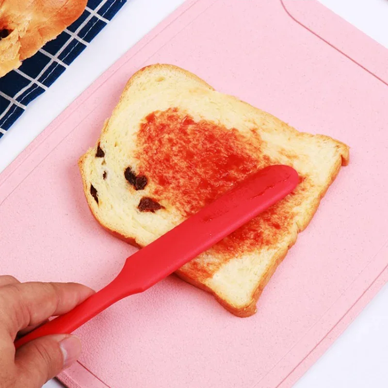 Non-Stick Butter Cake Cream Mixing Batter Scaraper Heat Resistant Long Handle Silicone Spatula Baking Tools Kitchen Tools Slim