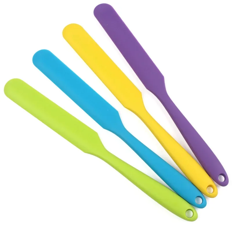 Non-Stick Butter Cake Cream Mixing Batter Scaraper Heat Resistant Long Handle Silicone Spatula Baking Tools Kitchen Tools Slim