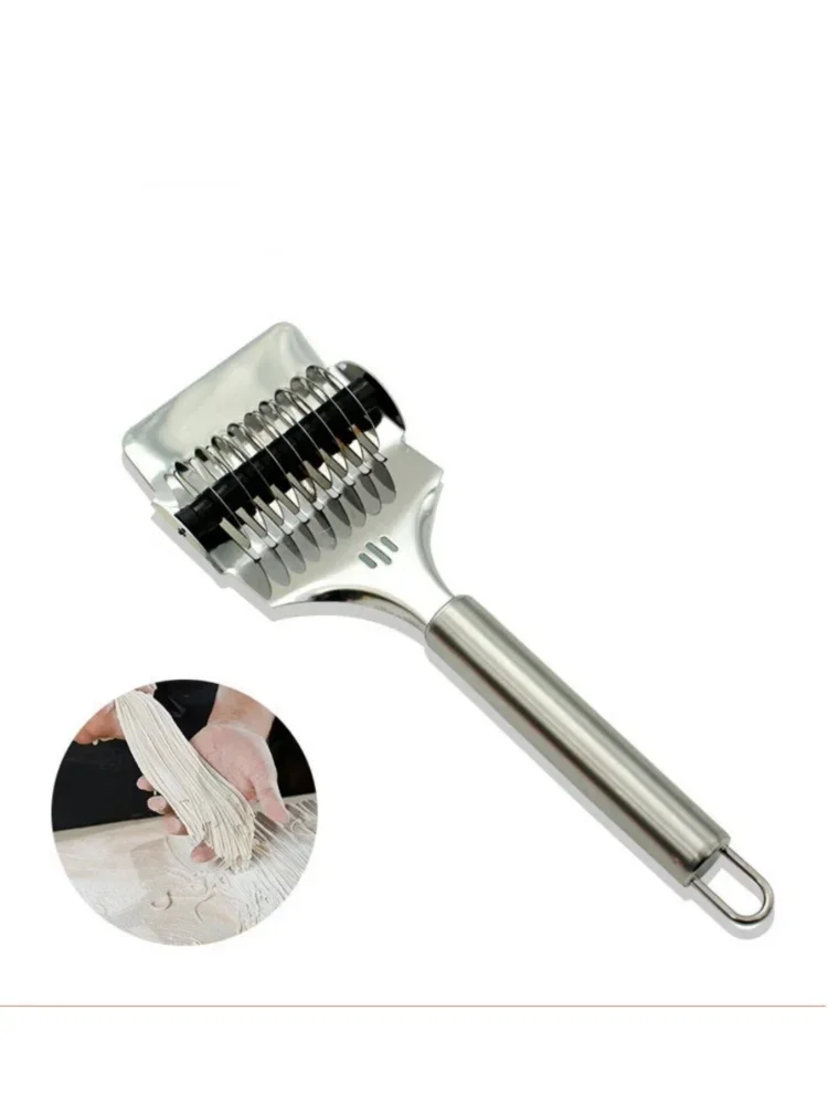 1Pcs Stainless Steel Manual Spaghett Cutter Pasta Machine Dough Noodles Maker Ginger Garlic Roll Crusher Kitchen Cooking Gadgets