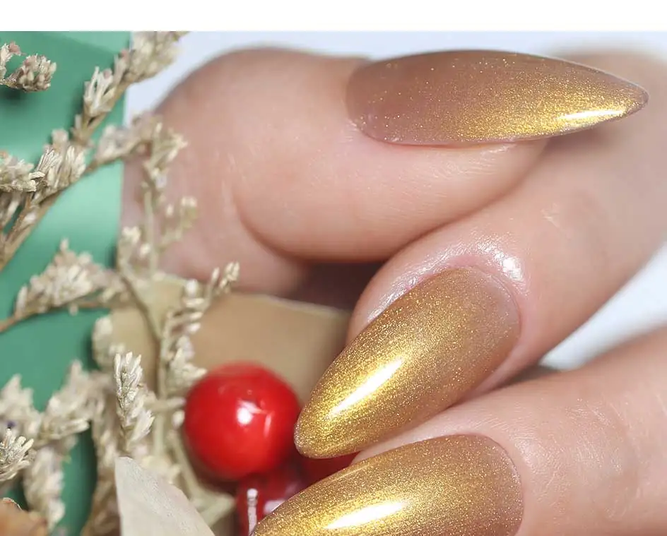 Clou Beaute Iridescent Pearl Effect Glitter Color Gel Nail Polish Auroras UV Gel Varnish Semi Permanent Manicure Thread Shell