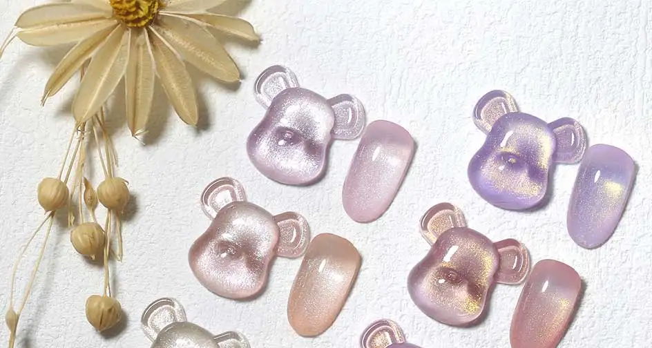 Clou Beaute Iridescent Pearl Effect Glitter Color Gel Nail Polish Auroras UV Gel Varnish Semi Permanent Manicure Thread Shell