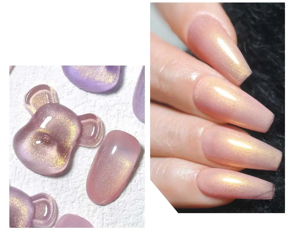 Clou Beaute Iridescent Pearl Effect Glitter Color Gel Nail Polish Auroras UV Gel Varnish Semi Permanent Manicure Thread Shell