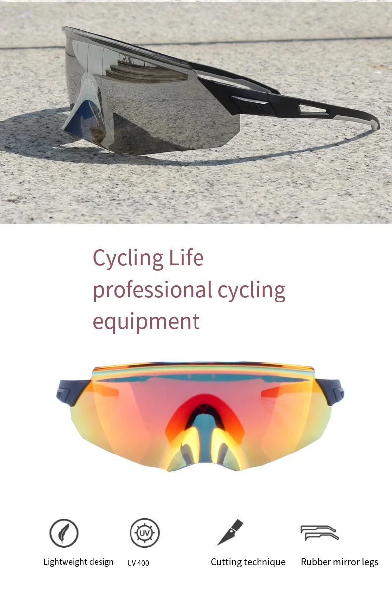 New Cycling Glasses Bike Goggles Outdoor Sports Bicycle Sunglasses MTB Mountain Eyewear Men Running Gafas Ciclismo