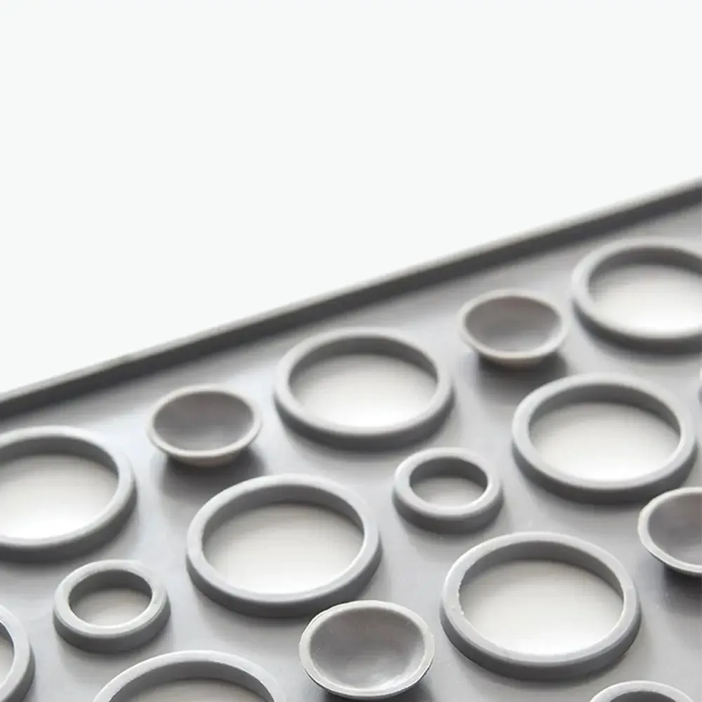 Slip Anti Mould Rubber Anti Slip Bath Mat with Drain Holes Machine Washable Antibacterial Resistant Shower Mat for Shower or Tub