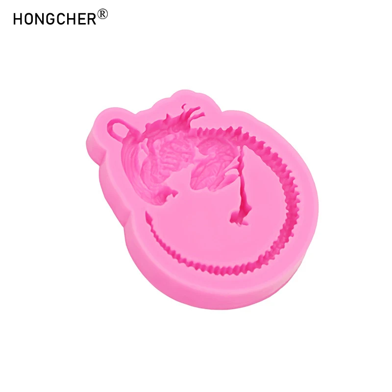 Alien Keychain Bag Pendant Silicone Mould Epoxy Resin Necklace Plaster Aromatherapy Decoration Silicone Drip Moulds