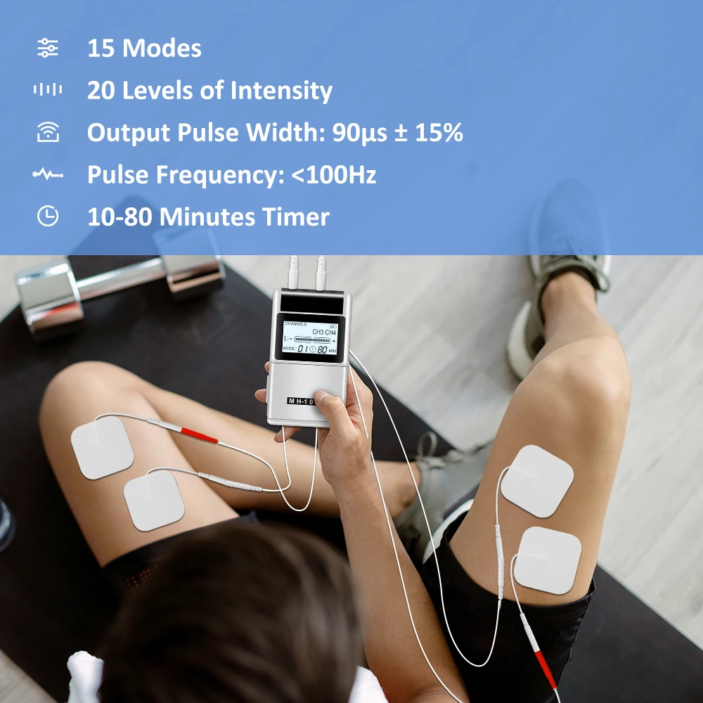 15 Modes TENS Electric Muscle Stimulator 20 Level TENS Physiotherapy Pulse Full Body Massager Machine Pain Relief + Meridian Pen