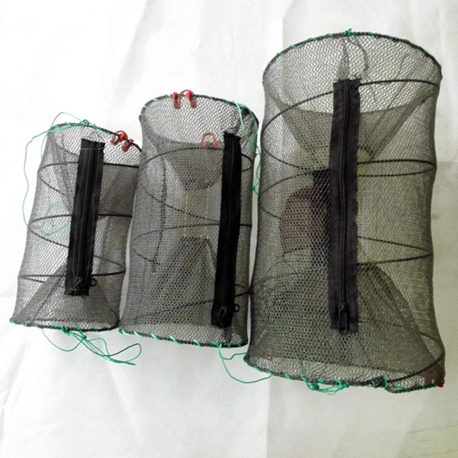 Fishing Net Mesh Fish Cage Foldable Reusable Fishing Nets Universal for All Types Fish