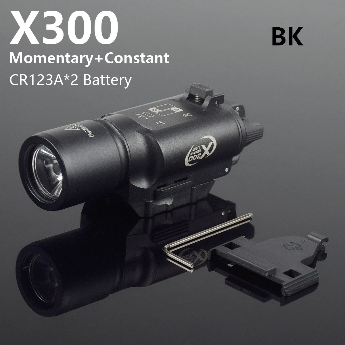 Surefire Light X300 X300U X300UH-B XH35 X300V IR Flashlight Fit 20mm Rail DDualS Switch 600 Lumens Aluminum Constant Momentary