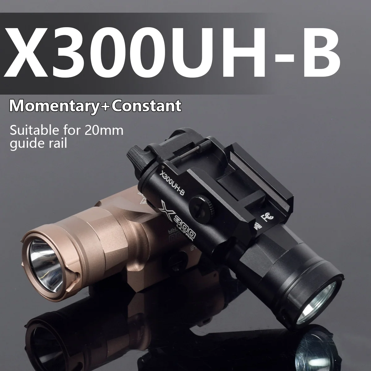 Surefire Light X300 X300U X300UH-B XH35 X300V IR Flashlight Fit 20mm Rail DDualS Switch 600 Lumens Aluminum Constant Momentary