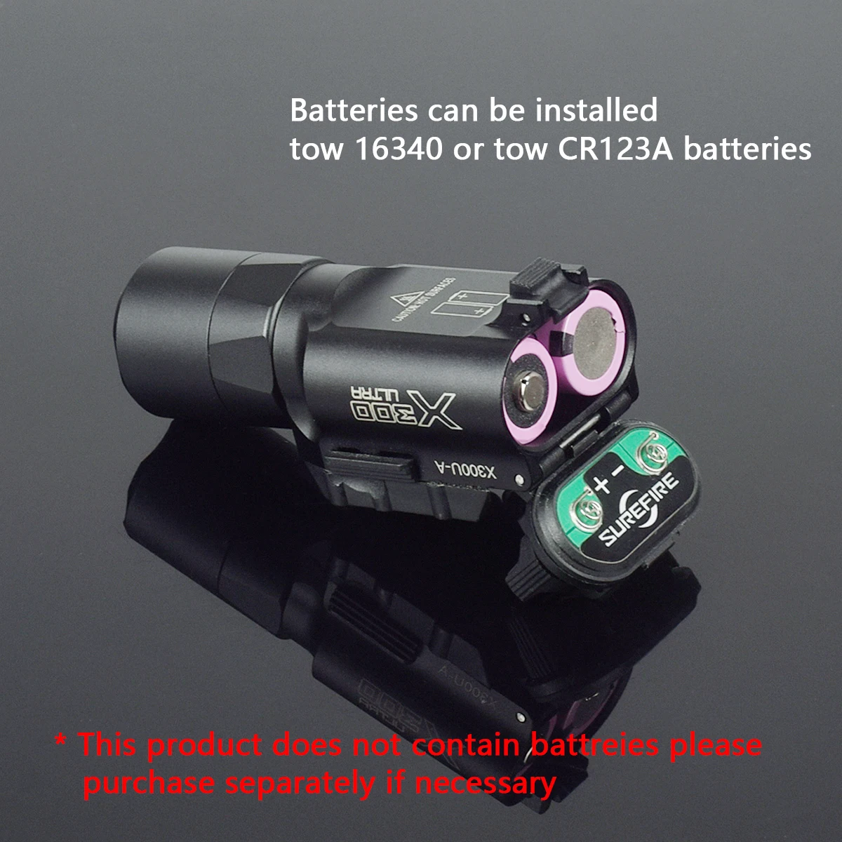 Surefire Light X300 X300U X300UH-B XH35 X300V IR Flashlight Fit 20mm Rail DDualS Switch 600 Lumens Aluminum Constant Momentary