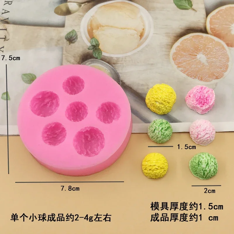 VERIDIAN Ice Cream Cone Silicone Molds Mousse Chocolate Fondant Cake Mold DIY Candle Mold Cake Decoration Baking Accessories