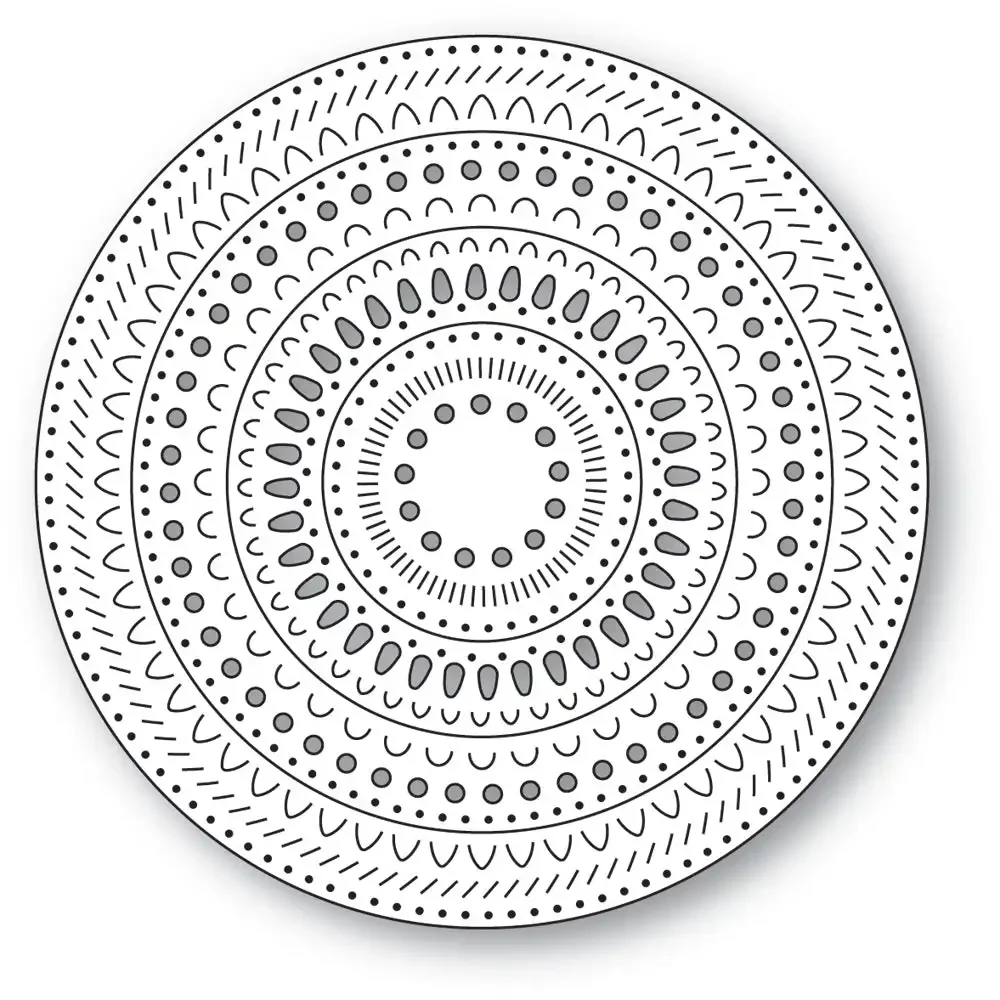 Pattern Rings Metal Cutting Dies 2024 New Arrivals Cut Scrapbook Craft Decoration Embossing Template DIY Greeting Card Handmade