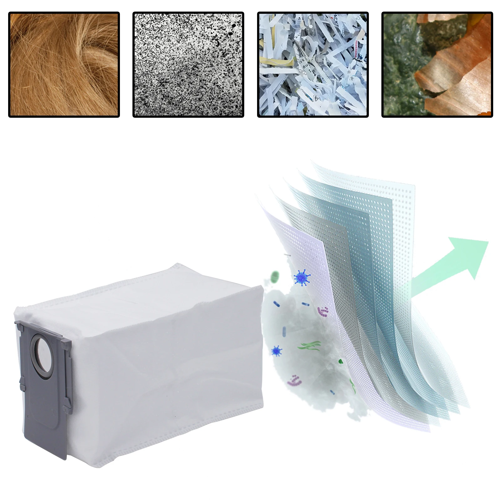 【Original】 Roborock S8 MaxV Ultra Robot Vacuum Accessories, Roller Brush, Filter, Dust Bag, Mop Cloth, Side Brush