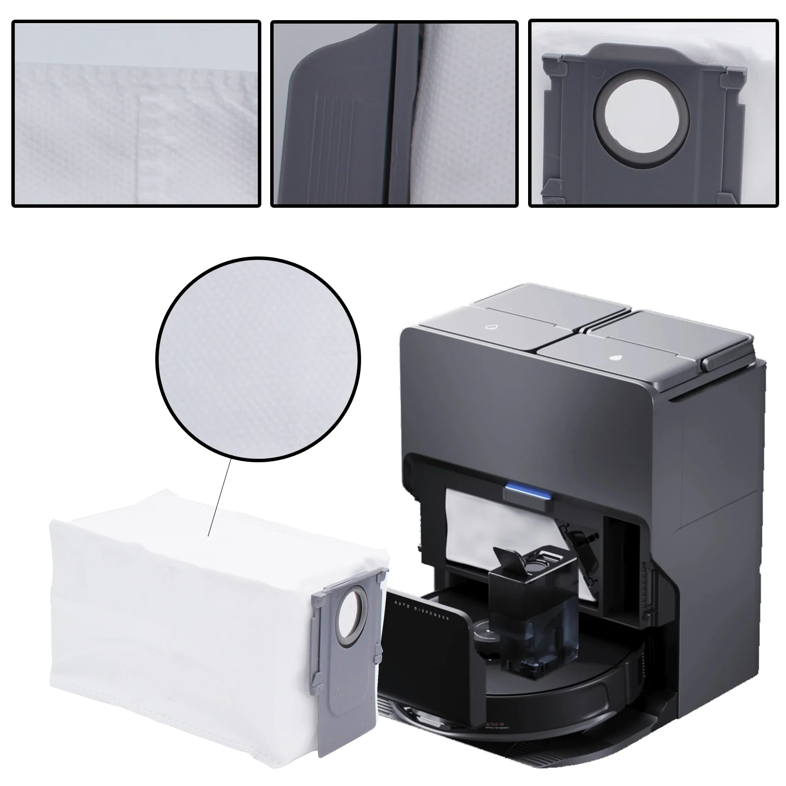 【Original】 Roborock S8 MaxV Ultra Robot Vacuum Accessories, Roller Brush, Filter, Dust Bag, Mop Cloth, Side Brush