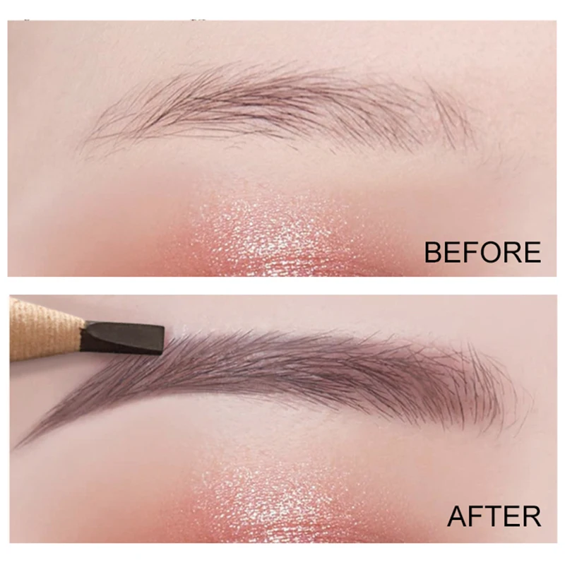 1pcs Eyebrow Pen Waterproof Shadow Microblading Permanent Makeup Eye Brow Pencil Positioning Lip Brown Red Eyebrow Supplies
