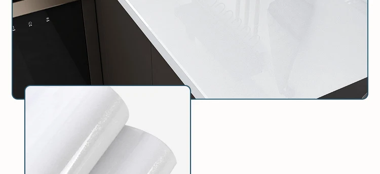 40cm Marble Kitchen Oil-Proof Film Stove Waterproof Self-Adhesive Wallpaper Countertop Cabinet Renovation Tile Wall Stickers