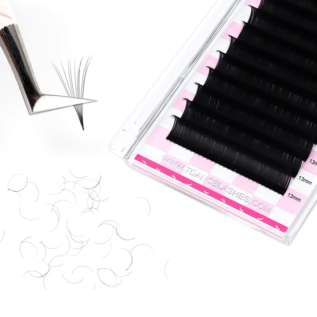 TDANCE Cashmere Lash Extensions Super Matte Black Classic Lash Extensions Individual Volume Lash for Professional Mink Lashes