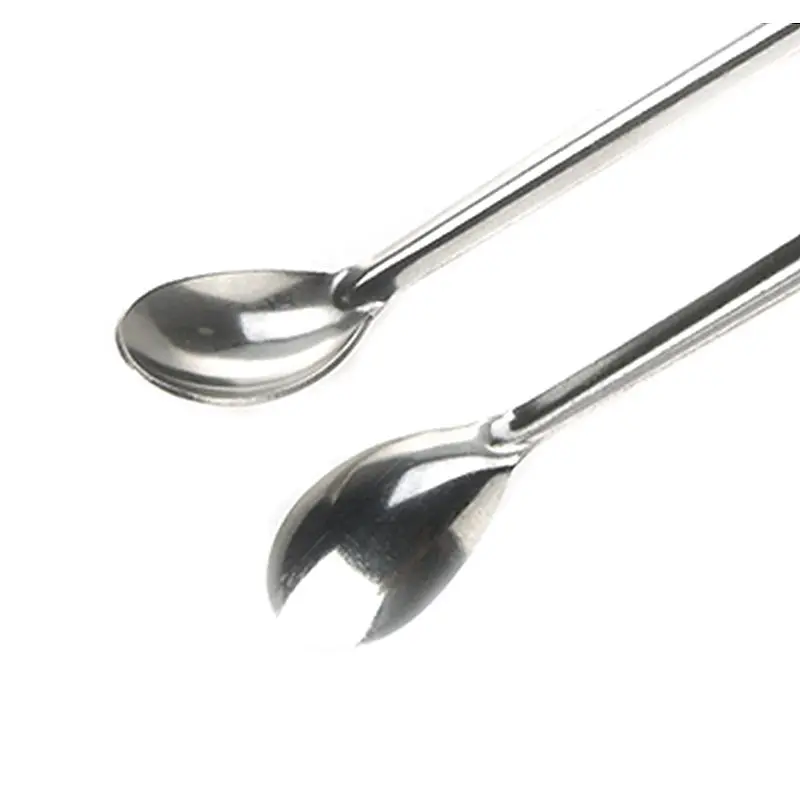20cm Stainless Steel Lab Spoon Double End Spatula/Laboratory Sampling Spoon Mixing Micro Spatula Scoop