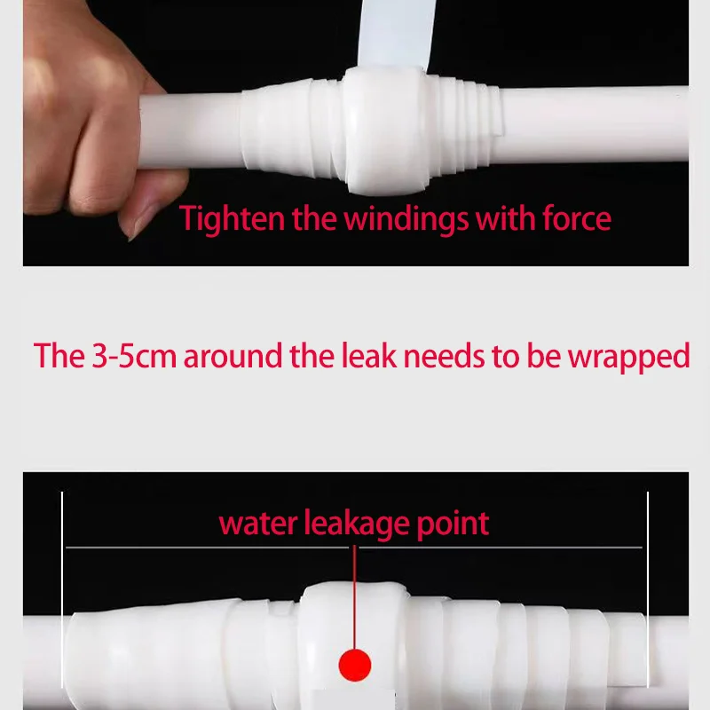 Black Self-Fusing Silicone Tape Cinta Impermeable Sellante Leak-stopping Water-stopping Repair Waterproof Sealing Tape