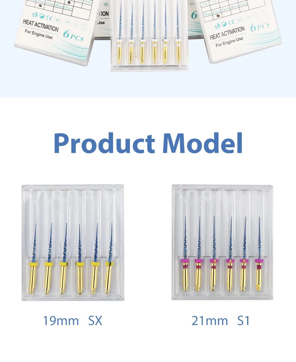 Dental SX-F3 Blue Files Nitinol Rotary Universal Engine Endodontic Anti-Fatigue Constant Needle Dentistry Root Canal Material