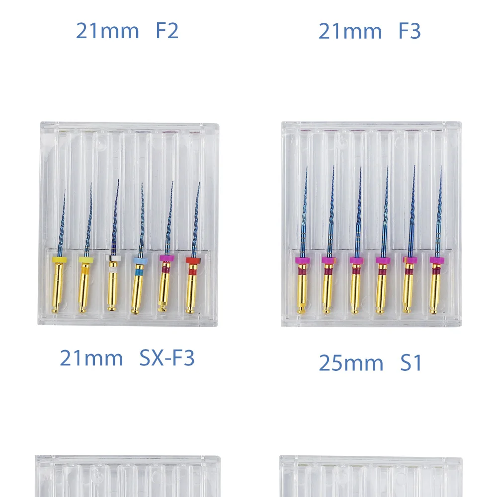 Dental SX-F3 Blue Files Nitinol Rotary Universal Engine Endodontic Anti-Fatigue Constant Needle Dentistry Root Canal Material