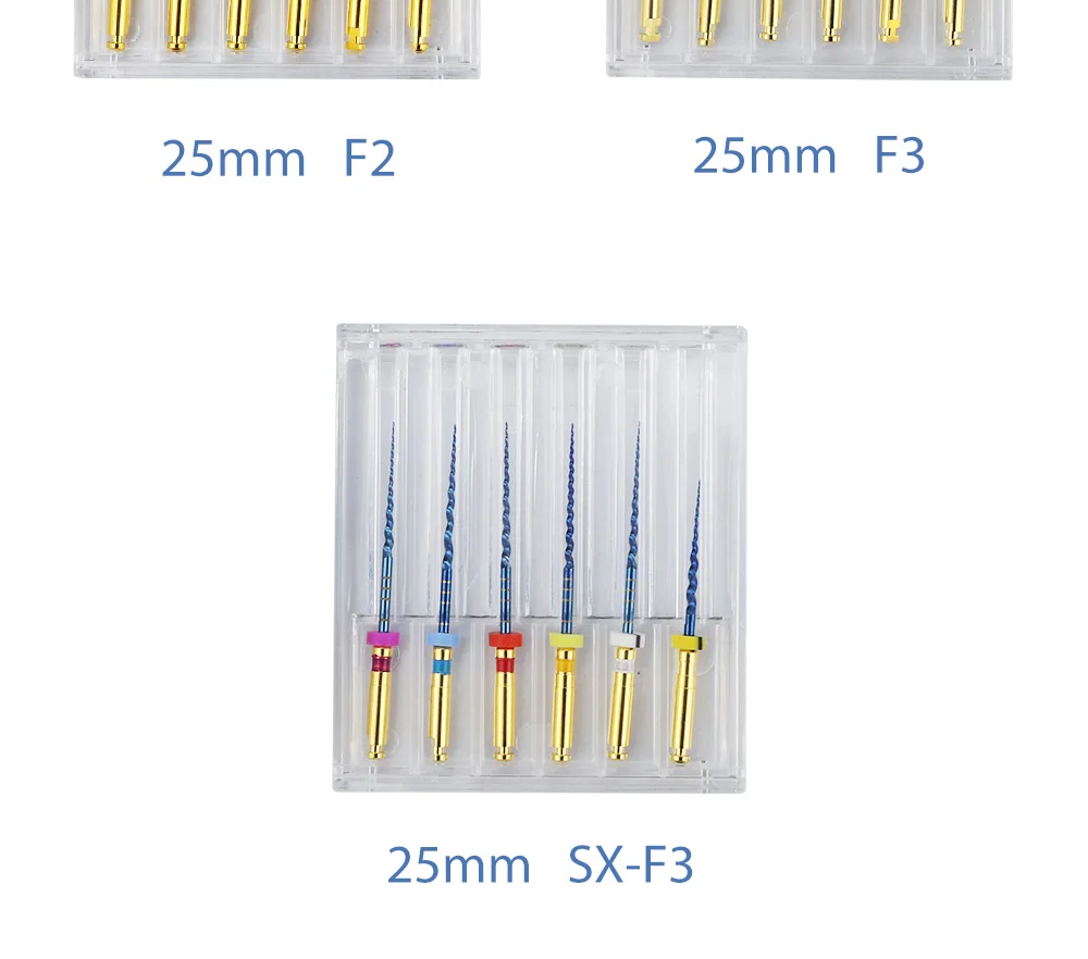 Dental SX-F3 Blue Files Nitinol Rotary Universal Engine Endodontic Anti-Fatigue Constant Needle Dentistry Root Canal Material