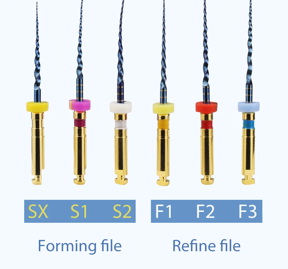 Dental SX-F3 Blue Files Nitinol Rotary Universal Engine Endodontic Anti-Fatigue Constant Needle Dentistry Root Canal Material
