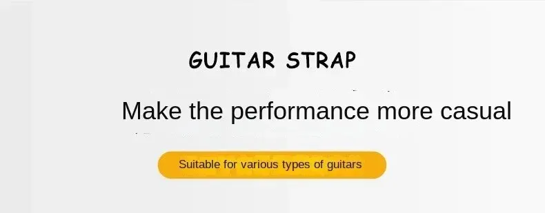 10pcs Guitar Strap for Electric Bass and Acoustic Guitars Include 5 Guitar Picks and 1 Hold and 2 Washers, Gift for Guitarists