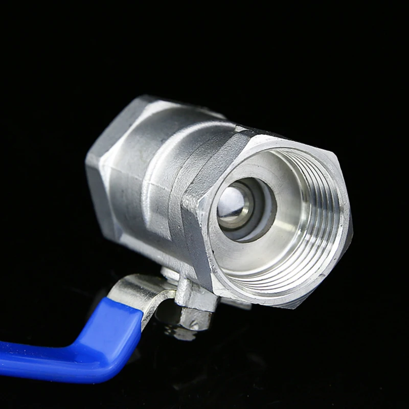 Plumbing Connection Ball Valve Switch Female Threaded Stainless Steel Faucet SS304 BSPT 1/4' 3/8' 1/2' 3/4' 1' 1-1/4' 1-1/2'