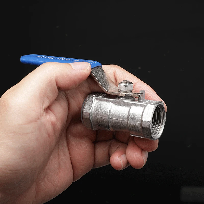 Plumbing Connection Ball Valve Switch Female Threaded Stainless Steel Faucet SS304 BSPT 1/4' 3/8' 1/2' 3/4' 1' 1-1/4' 1-1/2'