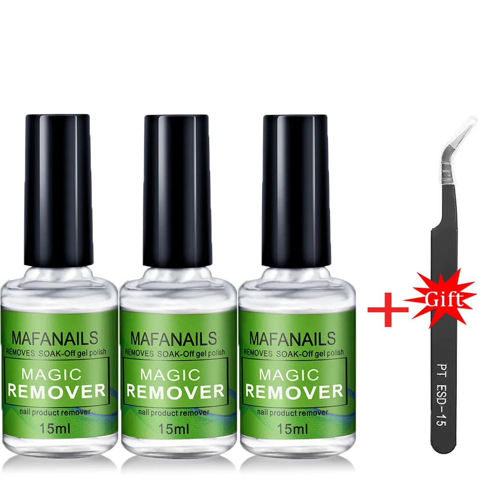 15ml/bottle Professional Non-Irritating Nail Gel Remover Polish Soak-Off 3 Minutes Quickly & Easily Removes Gel Polish 0.5fl.Oz