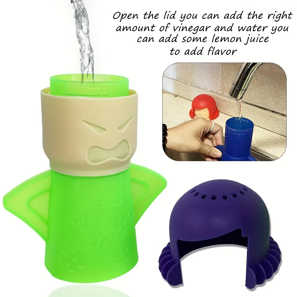 Angry Mama Oven Steam Microwave Cleaner Easily Remover Oil Dirt Fridge Deodorizer For Kitchen Cleaning Tool Useful Household