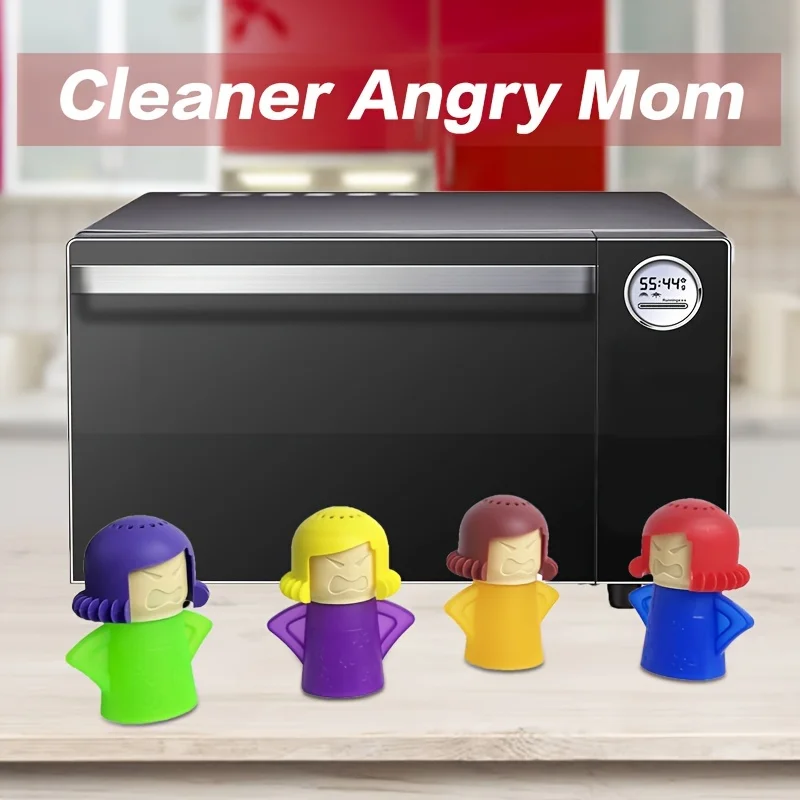 Angry Mama Oven Steam Microwave Cleaner Easily Remover Oil Dirt Fridge Deodorizer For Kitchen Cleaning Tool Useful Household