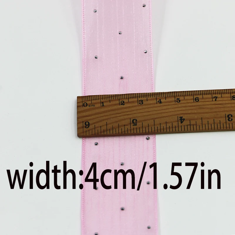 (5meters/pack)4CM Bubble Pleated Tape Diamond Mesh Organza Ribbon Hair Bow Material Gift Packaging Clothing Decoration DIY
